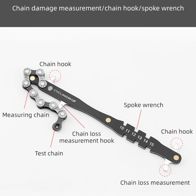 CYCLINGBOX BG-201401 Bicycle Repair Flywheel Disassembly Wrench Mountain Bike Portable Fast Repair Wrench(Black) - Maintenance tools by PMc TechLife | Online Shopping South Africa | PMc TechLife | Buy Now Pay Later Mobicred