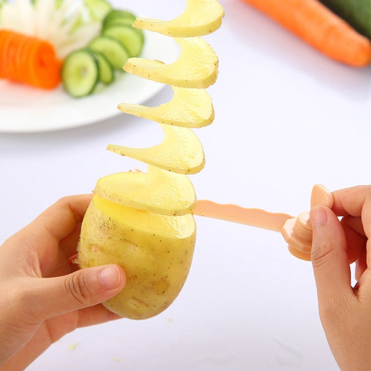 Carrot Spiral Slicer Vegetable Potato Cutter(Blue) - Cutter & Peeler by PMC TechLife | Online Shopping South Africa | PMC TechLife | Buy Now Pay Later Mobicred