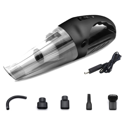 Wet And Dry Handheld High-Power Portable Car Vacuum Cleaner R-6052C Vacuum Cleaner with USB Cable (Black) - Vacuum Cleaner by PMC Jewellery | Online Shopping South Africa | PMC Jewellery