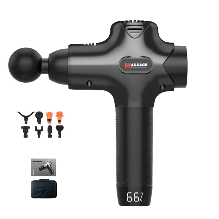 Y8-1 Fitness Massage Fascia Muscle Vibration Massager, Specification: Black(EU Plug) - free shipping - PMC TechLife - Order now!