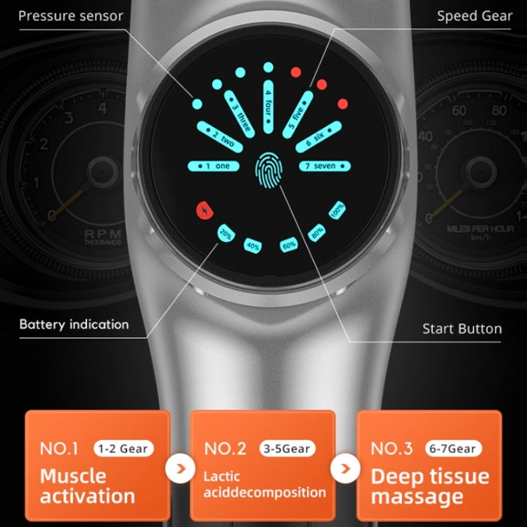 Y8-1 Fitness Massage Fascia Muscle Vibration Massager, Specification: Black(AU Plug) - free shipping - PMC TechLife - Order now!