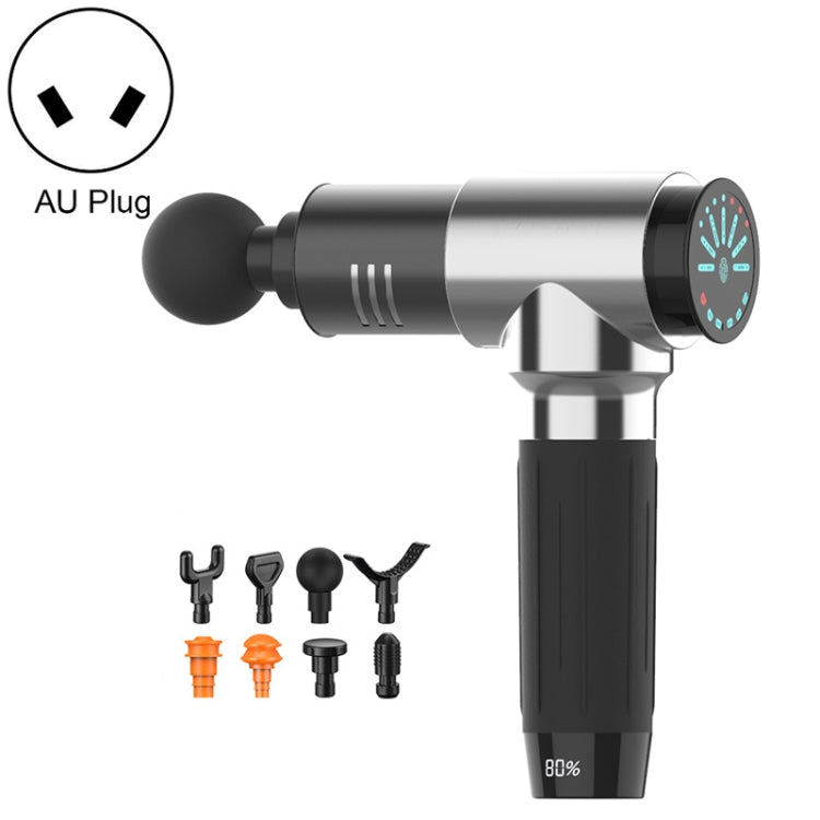 Y10 Fitness Massage Fascia Muscle Vibration Massager, Specification: 7 Gear Silver(AU Plug) - free shipping - PMC TechLife - Order now!