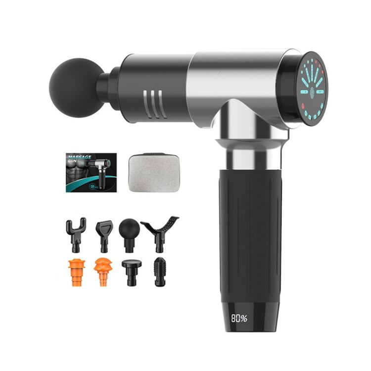 Y10 Fitness Massage Fascia Muscle Vibration Massager, Specification: 7 Gear Silver(AU Plug) - free shipping - PMC TechLife - Order now!
