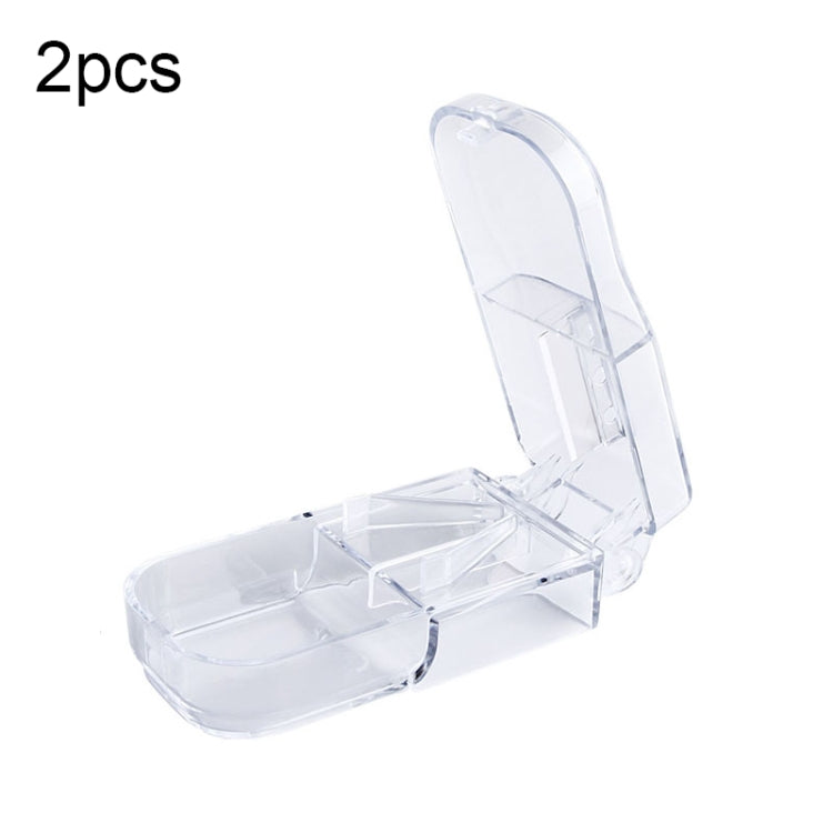2pcs R8335 Transparent Medicine Cutter Food Grade Plastic Split Cartridge Pill Separator(Transparent) - free shipping - PMC TechLife - Order now!