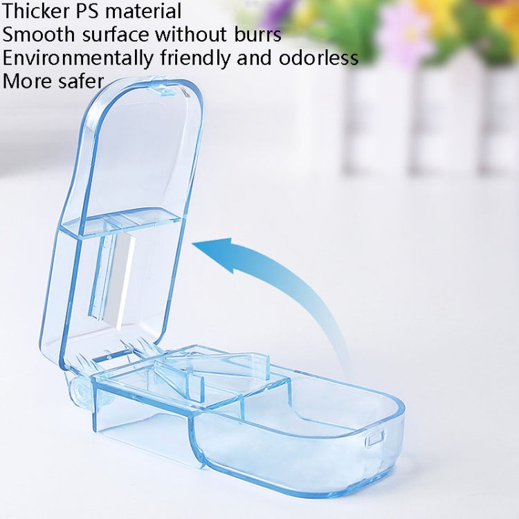 2pcs R8335 Transparent Medicine Cutter Food Grade Plastic Split Cartridge Pill Separator(Black) - free shipping - PMC TechLife - Order now!