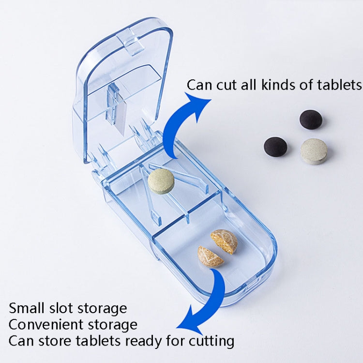 2pcs R8335 Transparent Medicine Cutter Food Grade Plastic Split Cartridge Pill Separator(Black) - free shipping - PMC TechLife - Order now!