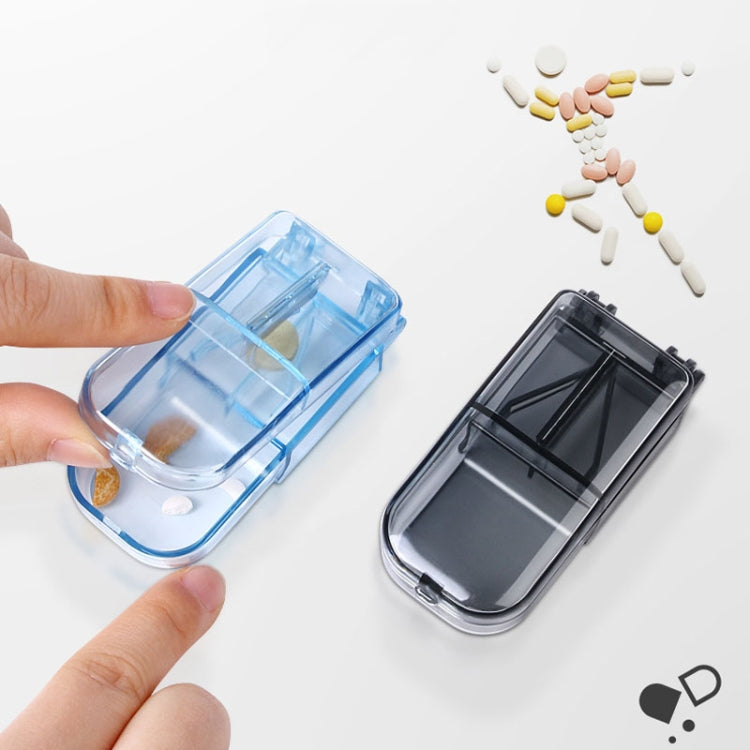 2pcs R8335 Transparent Medicine Cutter Food Grade Plastic Split Cartridge Pill Separator(Black) - free shipping - PMC TechLife - Order now!