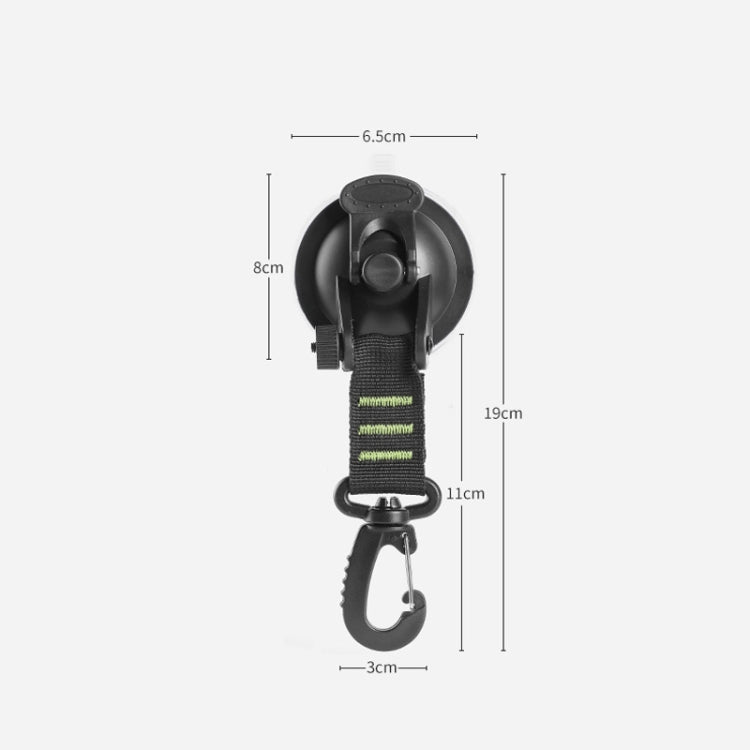 3 PCS Car Tent Suction Cup Home Users Outside Travel Portable Suction Cup Hook Round Carabiner(Orange) - Tents & Accessories by PMC TechLife | Online Shopping South Africa | PMC TechLife | Buy Now Pay Later Mobicred