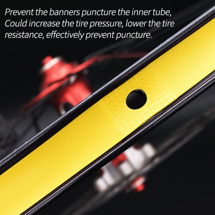 10 PCS Road Mountain Bike Anti-Stab Tire Pad Bicycle Wheel Set PVC Spoke Lining Tape, Colour: Red(27.5inch x 18mm) - Others by PMc TechLife | Online Shopping South Africa | PMc TechLife | Buy Now Pay Later Mobicred
