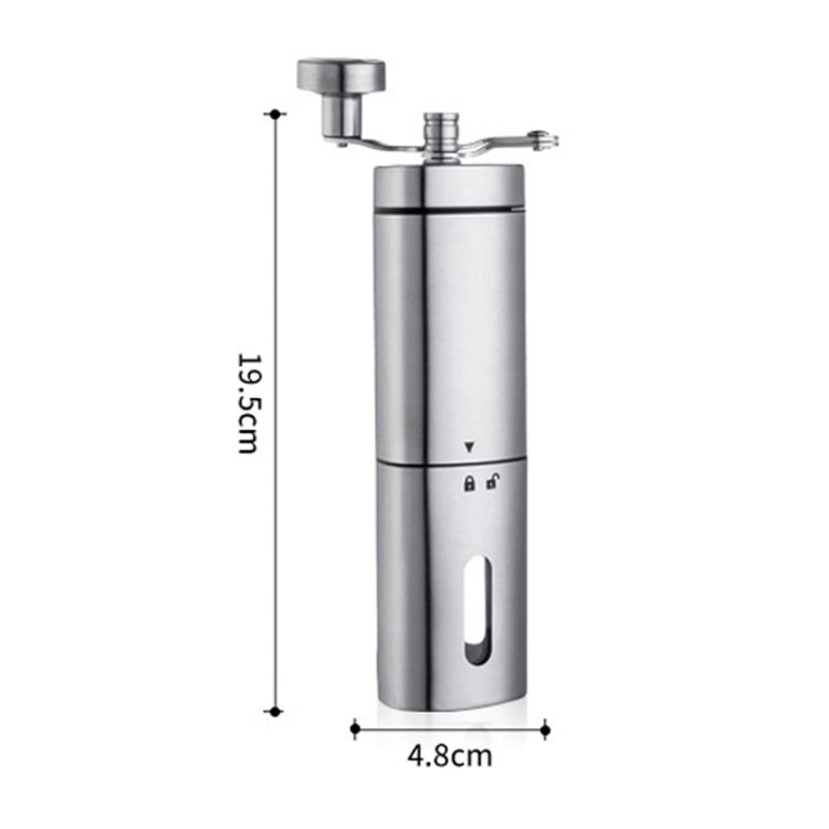 Household Stainless Steel Hand-Cranked Coffee Machine Grinder(Stainless Steel Model) - free shipping - PMC TechLife - Order now!