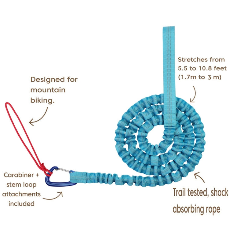 ZXCQYS-L Bicycle Tow Rope Mountain Bike Parent-Child Pull Rope Portable Tow Rope(Blue) - Others by PMC TechLife | Online Shopping South Africa | PMC TechLife | Buy Now Pay Later Mobicred