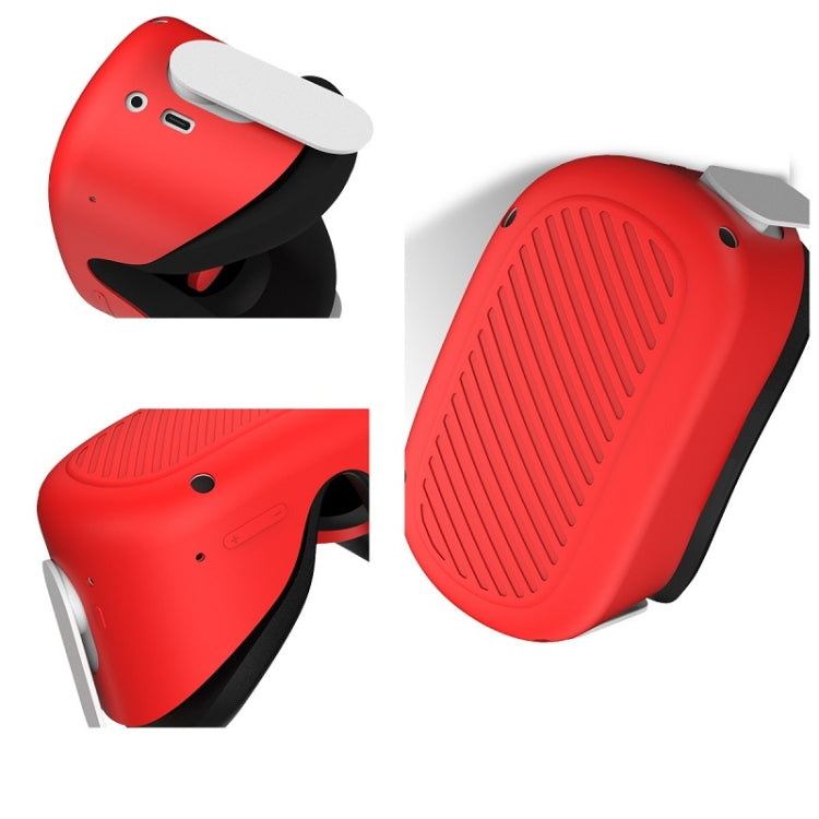 VR Glasses Silicone Waterproof Dust-Proof And Fall-Proof Protective Shell For Meta Quest(Red) - VR Accessories by PMC TechLife | Online Shopping South Africa | PMC TechLife | Buy Now Pay Later Mobicred