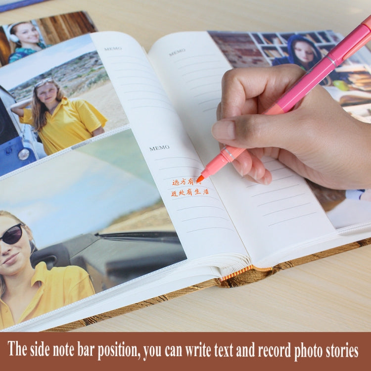 4R 6 Inch 200 Sheets Cloth Photo Album Baby Growth Memorial Album Interstitial Album(Red Wine) - Photo Albums & Photo Frames by PMc TechLife | Online Shopping South Africa | PMc TechLife | Buy Now Pay Later Mobicred