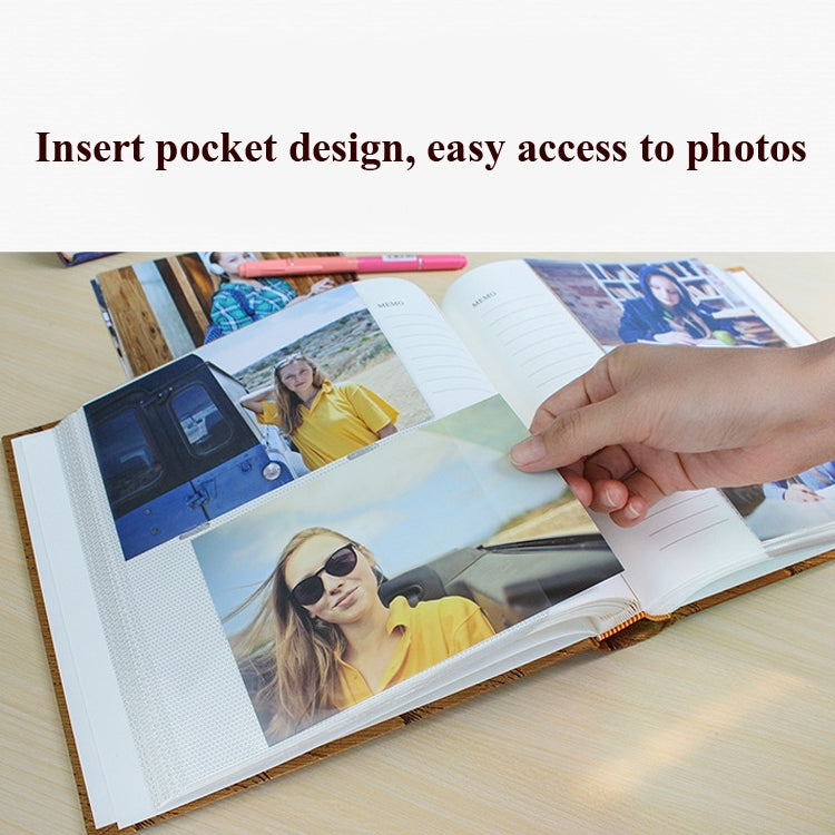 4R 6 Inch 200 Sheets Cloth Photo Album Baby Growth Memorial Album Interstitial Album(Red Wine) - Photo Albums & Photo Frames by PMc TechLife | Online Shopping South Africa | PMc TechLife | Buy Now Pay Later Mobicred