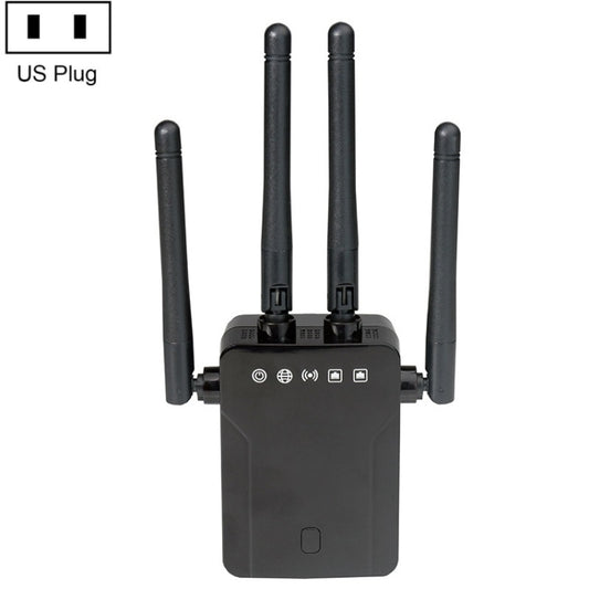 M-95B 300M Repeater WiFi Booster Wireless Signal Expansion Amplifier(Black - US Plug) - Broadband Amplifiers by PMC Jewellery | Online Shopping South Africa | PMC Jewellery | Buy Now Pay Later Mobicred