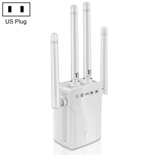 M-95B 300M Repeater WiFi Booster Wireless Signal Expansion Amplifier(White - US Plug) - Broadband Amplifiers by PMC Jewellery | Online Shopping South Africa | PMC Jewellery | Buy Now Pay Later Mobicred