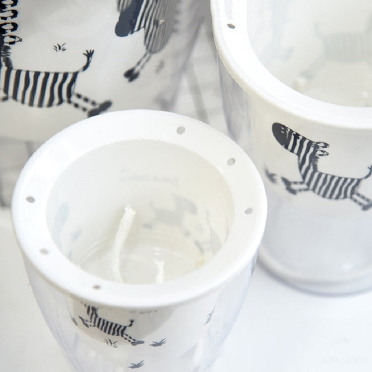 Fully Transparent Hydroponic Flower Pots Water Level Visible Non-Broken Glue Self-Absorbent Plastic Flower Pots, Size: W09 Caliber 17.5cm(Full Transparent Zebra Pattern) - Flower Pots & Planters by PMc TechLife | Online Shopping South Africa | PMc TechLife | Buy Now Pay Later Mobicred