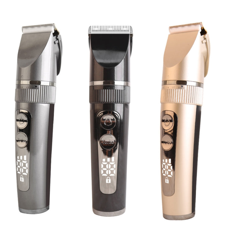 BF-868 LCD Digital Display Electric Hair Clipper Baby Children Adult Electric Hair Clipper Set(Gold) - free shipping - PMC TechLife - Order now!