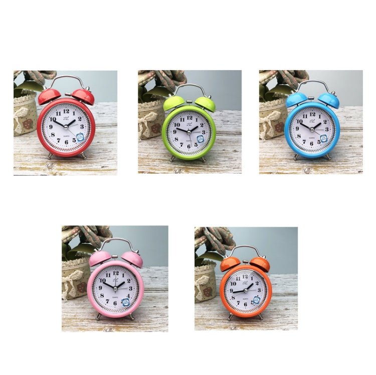 3 Inch Metal Bell Alarm Clock With Night Light Student Bedside Fashion Clock(Green) - Alarm Clocks by PMc TechLife | Online Shopping South Africa | PMc TechLife | Buy Now Pay Later Mobicred