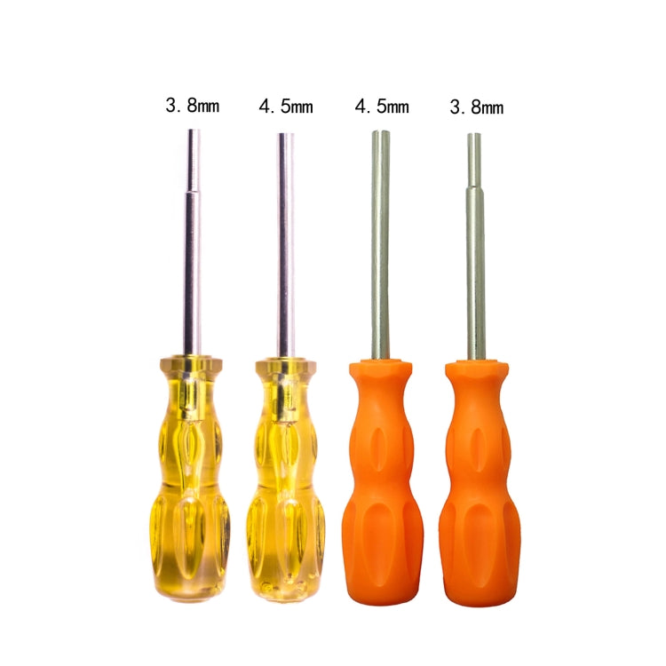 4 PCS Disassembly Tool Screwdriver Sleeve Applicable For Nintendo N64 / SFC / GB / NES / NGC(Orange Yellow 3.8mm) - Tools by PMC TechLife | Online Shopping South Africa | PMC TechLife | Buy Now Pay Later Mobicred