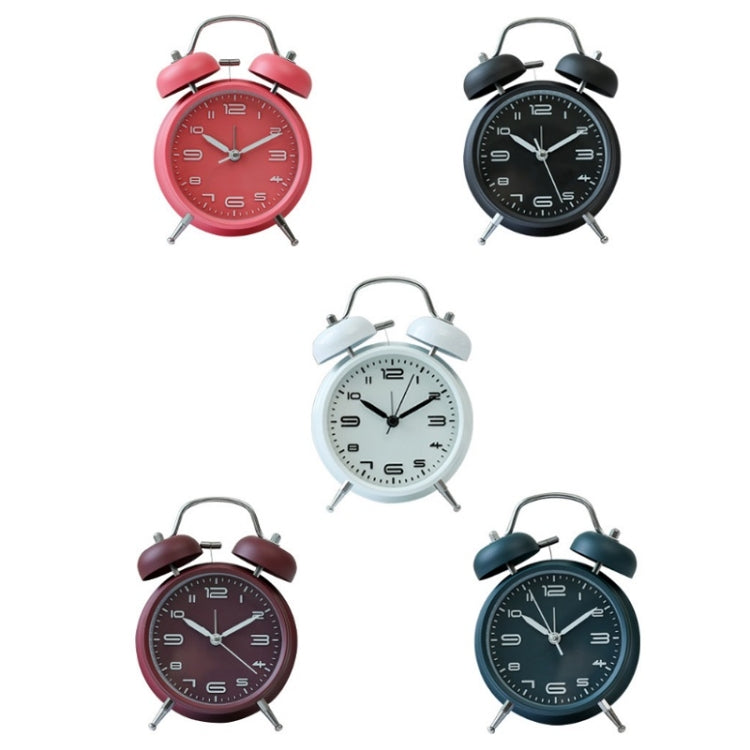 3304T Bedroom Bedside Multifunctional Bell Metal Alarm Clock With Night Light(Black) - Alarm Clocks by PMc TechLife | Online Shopping South Africa | PMc TechLife | Buy Now Pay Later Mobicred