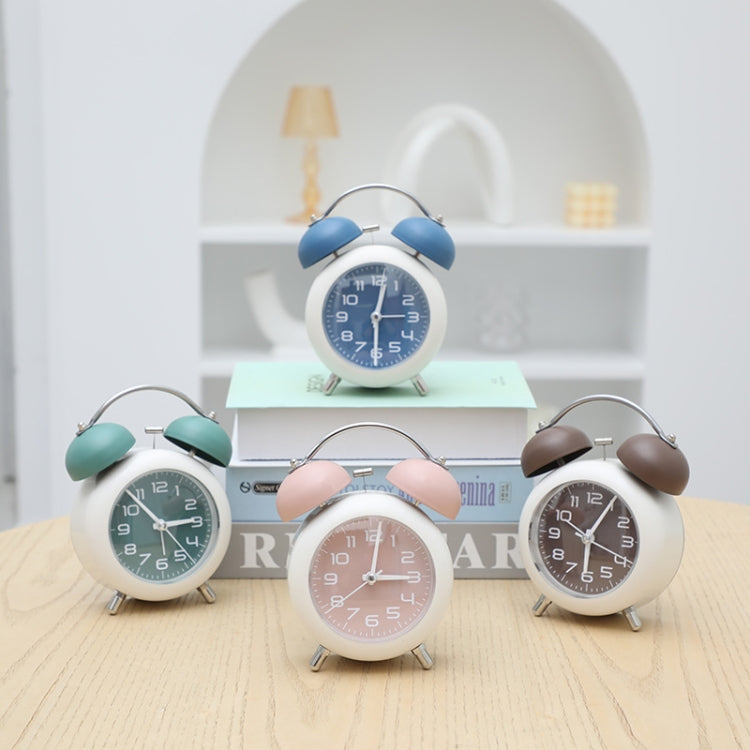 Bedroom Desktop Metal Digital Mechanical Alarm Clock Living Room Silent Clock With Night Light(Coffee Color) - free shipping - PMc TechLife - Order now!