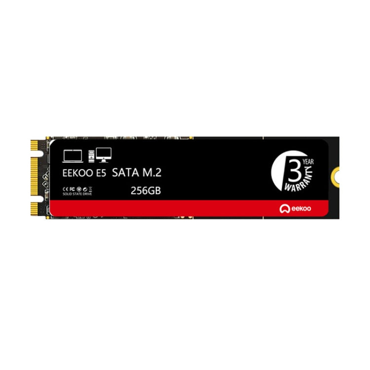 Eekoo E5 M.2 SATA Solid State Drives for Desktops / Laptops, Capacity: 256G - External Solid State Drives by eekoo | Online Shopping South Africa | PMC Jewellery | Buy Now Pay Later Mobicred