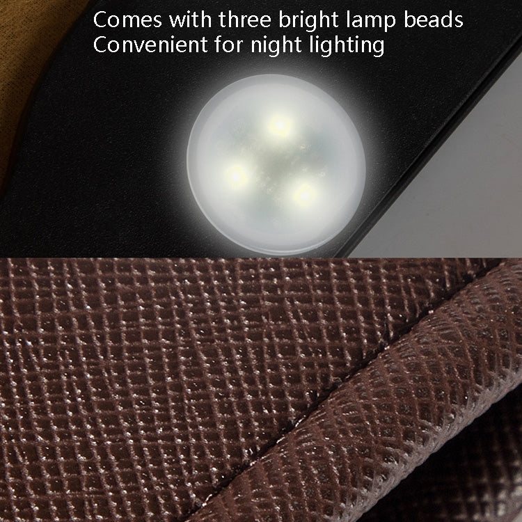 Car Trash Can Storage Bag Hanging Paste With LED Light Garbage Bag(Small (Mocha Brown)) - Stowing Tidying by PMC TechLife | Online Shopping South Africa | PMC TechLife | Buy Now Pay Later Mobicred