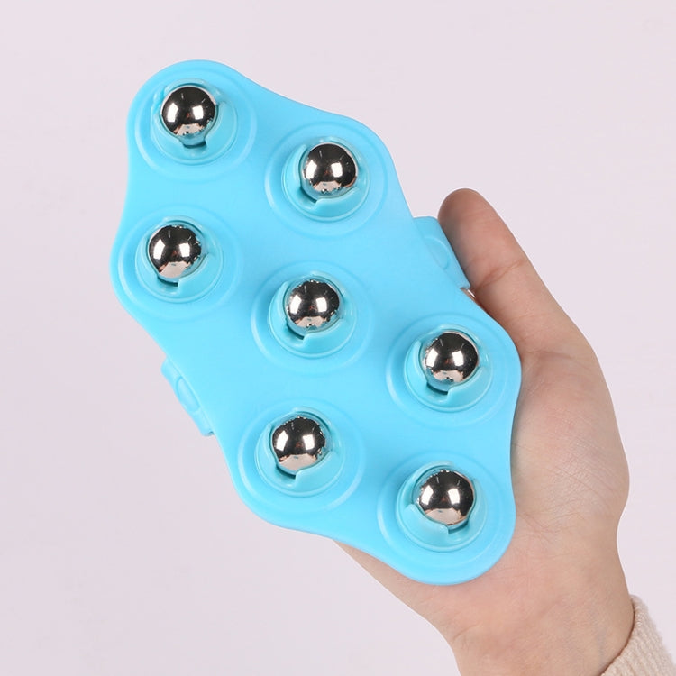 Seven-ball Massager Multifunctional Five-element Meridian Brush Lymphatic Dredging Roller-ball Massager, Shape: Ordinary Blue - free shipping - PMC TechLife - Order now!