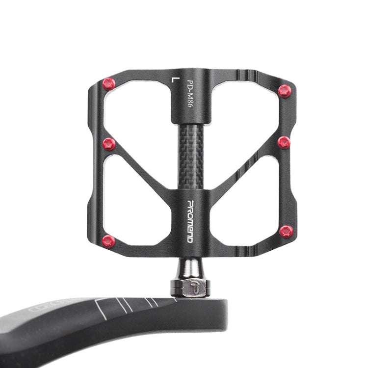 PD-M86C  1 Pair PROMEND Bicycle Road Bike Mountain Bike 3 Palin Carbon Fiber Bearing Pedal(Black) - free shipping - PMc TechLife - Order now!