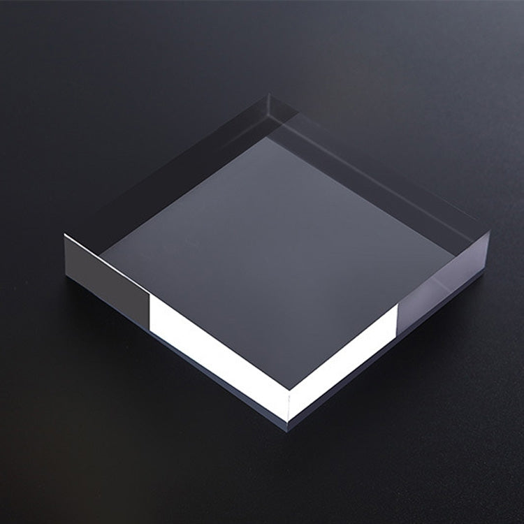 Square 12x12x1.5cm Transparent Acrylic Geometric Photo Props Photography Background Plate Ornaments - free shipping - PMC TechLife - Order now!