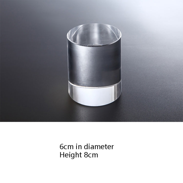 Cylinder 6x8cm Transparent Acrylic Geometric Photo Props Photography Background Plate Ornaments - free shipping - PMC TechLife - Order now!