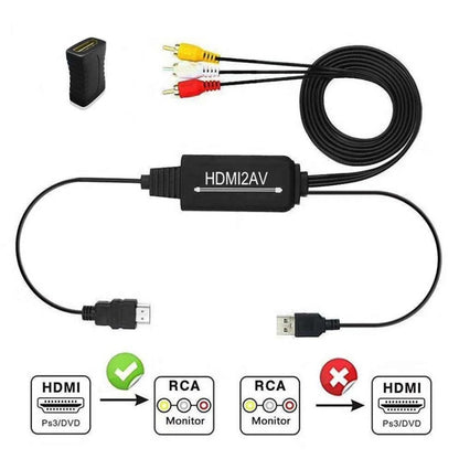 RL-HTAL1 HDMI to AV Converter Specification： Male to Male Confinement + HDMI Converter - Converter by PMC Jewellery | Online Shopping South Africa | PMC Jewellery | Buy Now Pay Later Mobicred