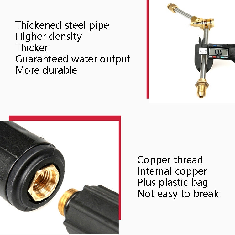 Cleaning Machine Car Wash High Pressure Nozzle Adjustable Sector Brush Head Full Copper Valve Core, Specification: Outer Wire 14x1.5mm - Car Washer & Accessories by PMC Jewellery | Online Shopping South Africa | PMC Jewellery | Buy Now Pay Later Mobicred