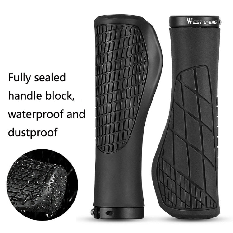 1 Pair WEST BIKING YP0804060 Bicycle Grips Mountain Bike Non-Slip Rubber Grips(Yellow) - free shipping - PMc TechLife - Order now!