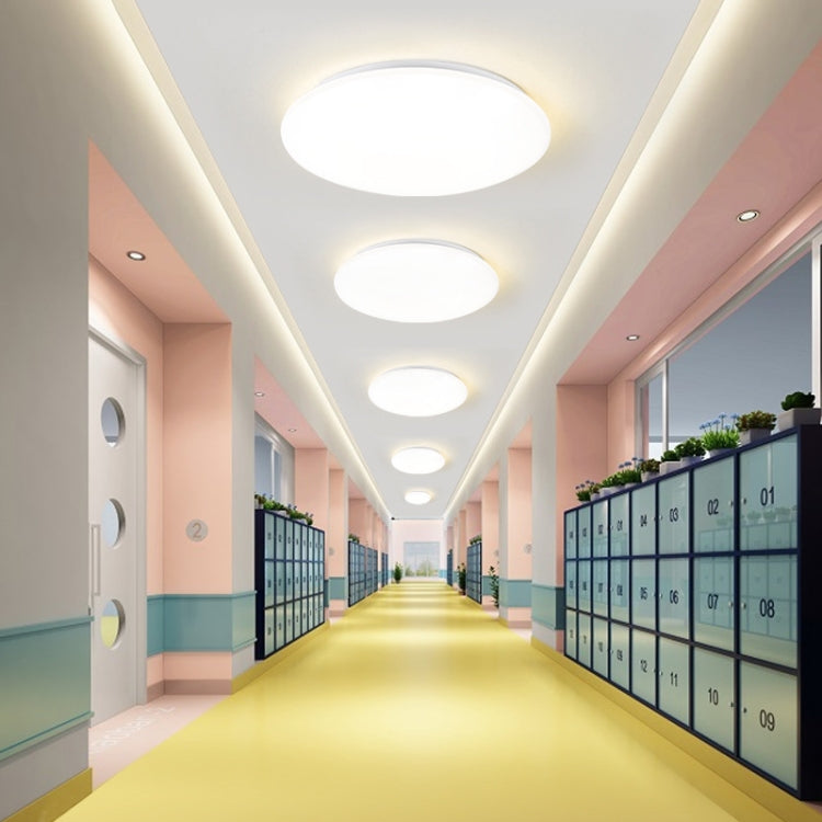 LED Sound Light Control Ceiling Lamp Round Corridor Intelligent Sensor Lamp, Power source: 12W 270mm(Warm White) - Sensor LED Lights by PMC TechLife | Online Shopping South Africa | PMC TechLife | Buy Now Pay Later Mobicred