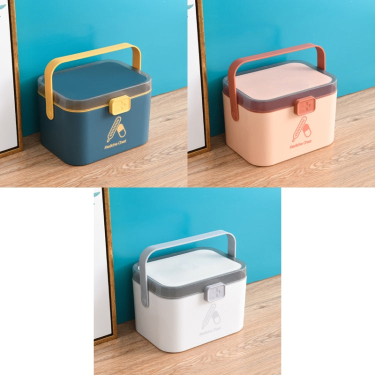Household Plastic Small Medicine Box Portable Medicine Storage Box, Size: 27.7 x 20.4 x 19.4cm(Grey) - free shipping - PMC TechLife - Order now!
