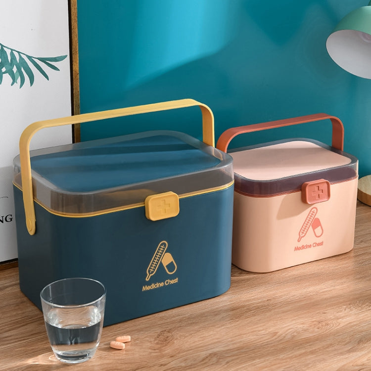 Household Plastic Small Medicine Box Portable Medicine Storage Box, Size: 27.7 x 20.4 x 19.4cm(Grey) - free shipping - PMC TechLife - Order now!