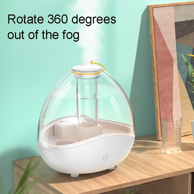 K11 1500ml Transparent Humidifier Household Mute Small Air Purifier Large-Capacity Ultrasonic Humidifier, CN Plug(White) - free shipping - PMC TechLife - Order now!