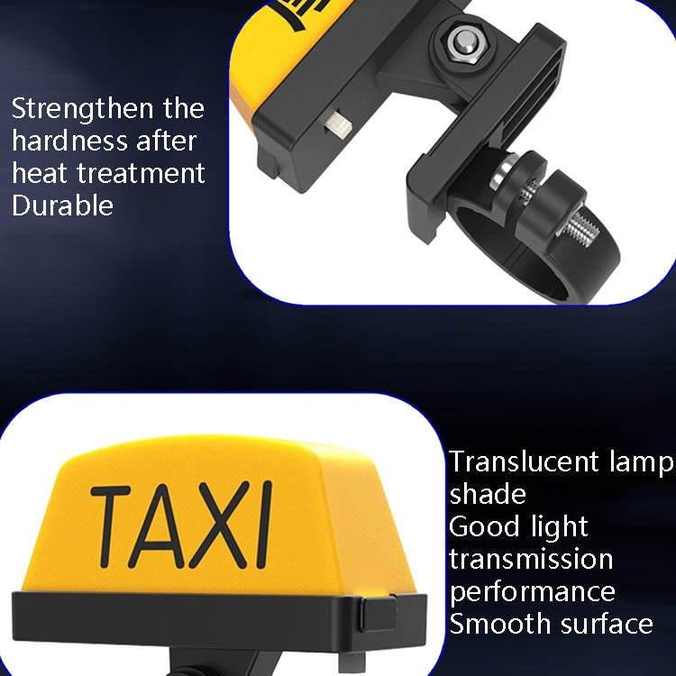 Motorcycle Modified Personality Taxi Motor Light Electric Car Helmet Decorative Warning Light, Specification: Strobe(Yellow) - Signal Lights by PMC Jewellery | Online Shopping South Africa | PMC Jewellery | Buy Now Pay Later Mobicred