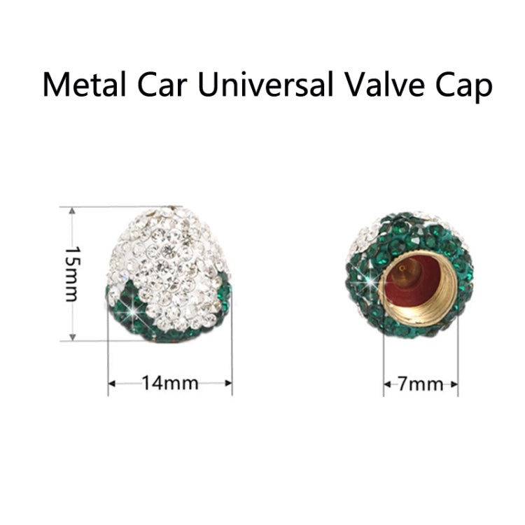 Metal Car Universal Diamond-studded Strawberry Valve Cap Copper Valve Cover(Pink) - Tire Valve Caps by PMC Jewellery | Online Shopping South Africa | PMC Jewellery | Buy Now Pay Later Mobicred