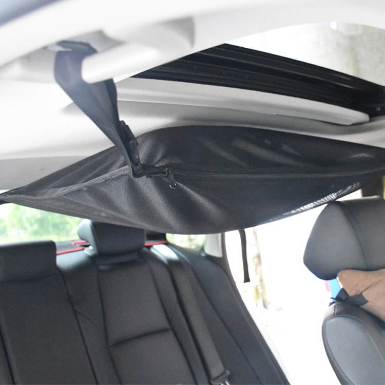 Car Storage Network Pocket Car Roof Seating Room Mesh Folding Hanging Bag, Style: Single Layer(Black) - Stowing Tidying by PMC Jewellery | Online Shopping South Africa | PMC Jewellery | Buy Now Pay Later Mobicred