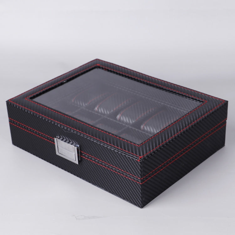 Carbon Fiber PU Leather Watch Box Jewelry Storage Box Packaging Box, Style: 6 Watch Positions - free shipping - PMc TechLife - Order now!