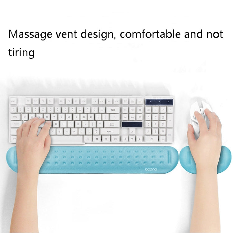 Baona Silicone Memory Cotton Wrist Pad Massage Hole Keyboard Mouse Pad, Style: Mouse Pad (Black) - Mouse Pads by Baona | Online Shopping South Africa | PMC Jewellery