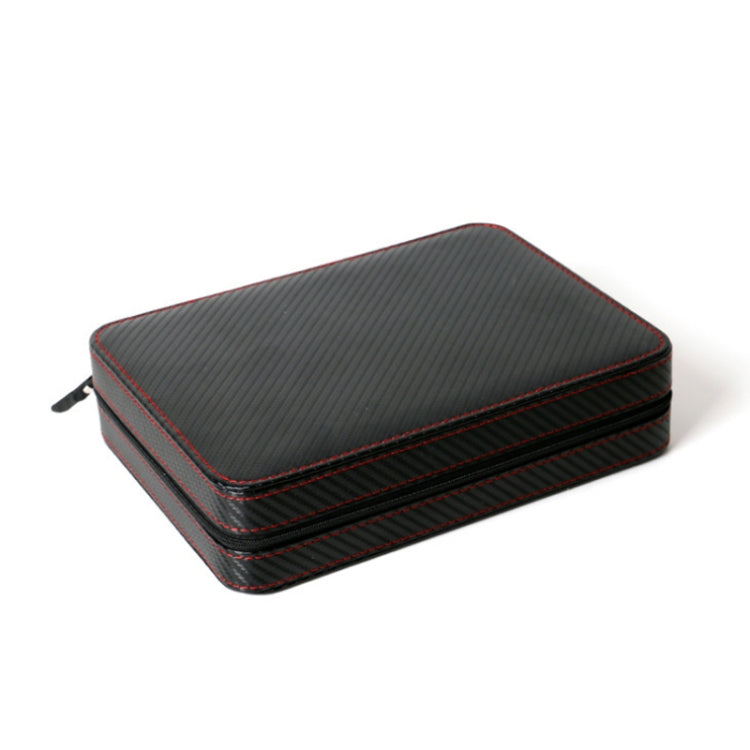 PU Leather Full Carbon Fiber Zipper Watch Bag Watch Storage Display Box, Style:  04 Watch Position - free shipping - PMc TechLife - Order now!