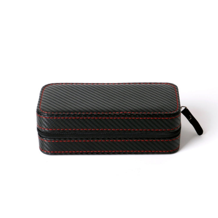 PU Leather Full Carbon Fiber Zipper Watch Bag Watch Storage Display Box, Style:  08 Watch Position - free shipping - PMc TechLife - Order now!