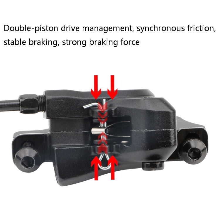 Meroca M800 Bicycle Brake Mountain Bike Universal Bilateral Brake Oil Pressure Disc Brake, Style: Left Back 1400mm - Bicycle Brake Parts by Meroca | Online Shopping South Africa | PMc TechLife | Buy Now Pay Later Mobicred