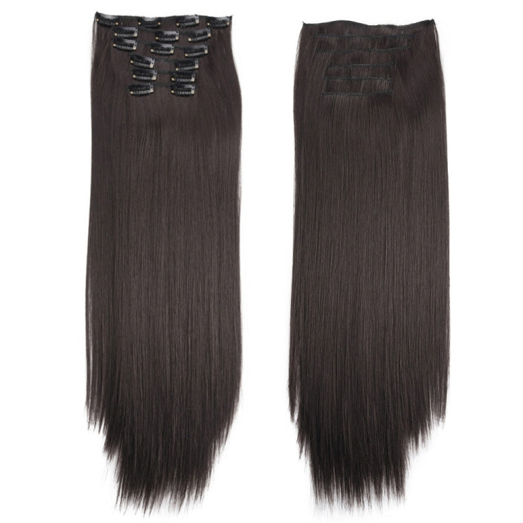 6 In 1 60cm Card Hair Extension Piece 16 Card Long Straight Hair Wig Piece, Color: 3.2 - free shipping - PMC TechLife - Order now!