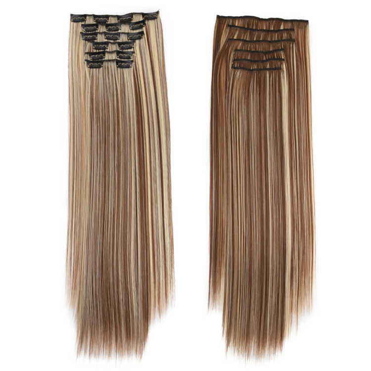 6 In 1 60cm Card Hair Extension Piece 16 Card Long Straight Hair Wig Piece, Color: 10.6H613 - free shipping - PMC TechLife - Order now!