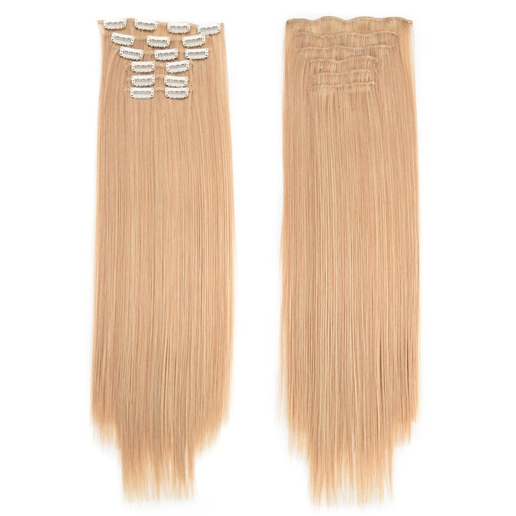 6 In 1 60cm Card Hair Extension Piece 16 Card Long Straight Hair Wig Piece, Color: 17.27M613 - free shipping - PMC TechLife - Order now!